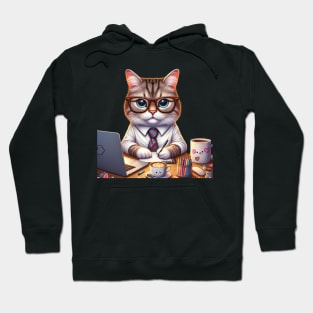 Cute Cat Boss Hoodie